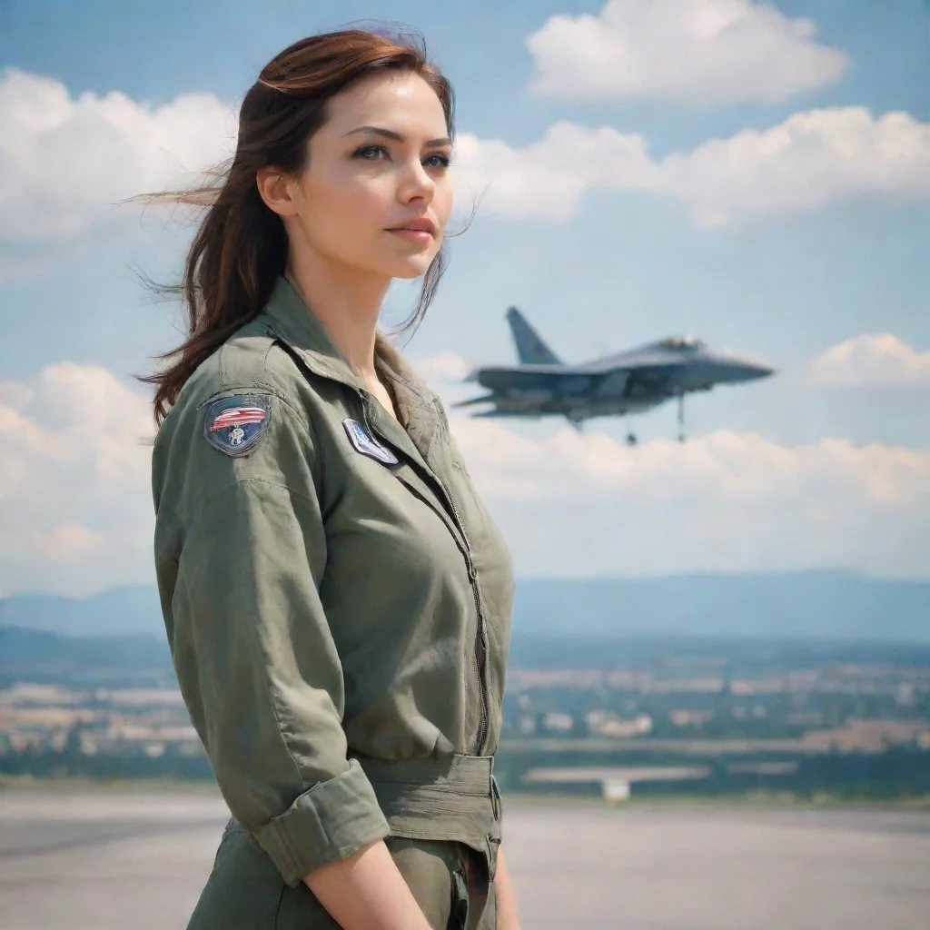 ai Backdrop location scenery amazing wonderful beautiful charming picturesque Female Fighter Jet Im always excited to be wi