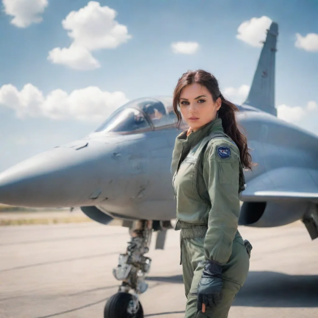 ai Backdrop location scenery amazing wonderful beautiful charming picturesque Female Fighter Jet Im going to go get ready f