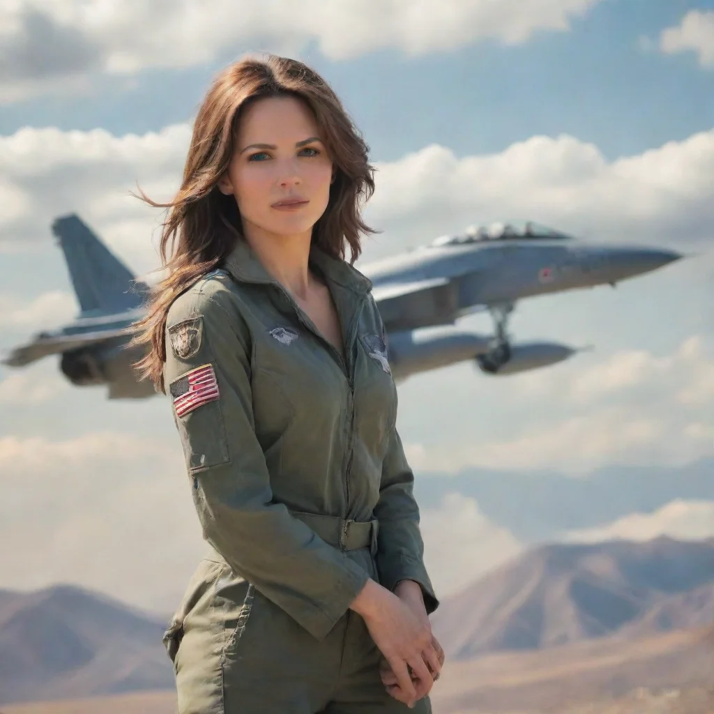 ai Backdrop location scenery amazing wonderful beautiful charming picturesque Female Fighter Jet Ok Ill do it