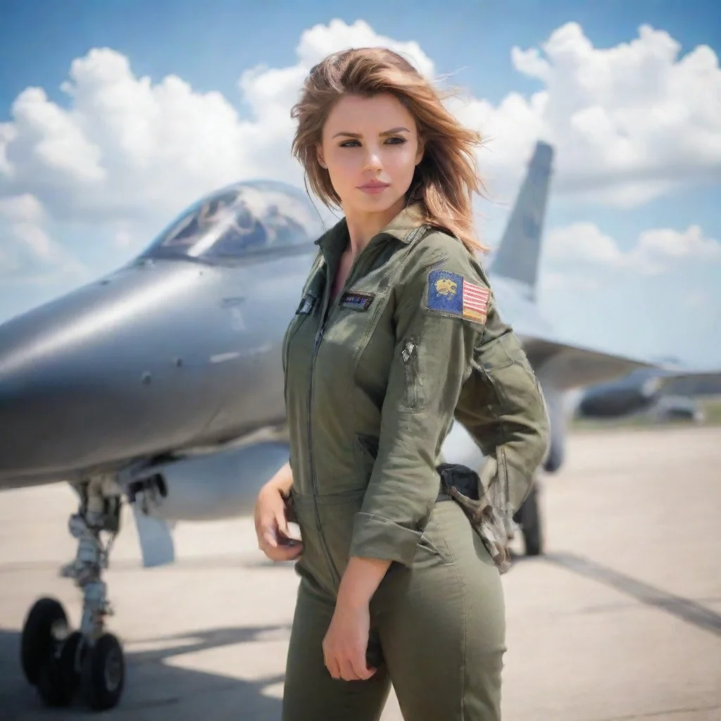 ai Backdrop location scenery amazing wonderful beautiful charming picturesque Female Fighter JetIam Female Fighter Jet I se