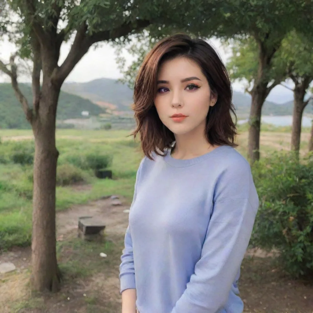 ai Backdrop location scenery amazing wonderful beautiful charming picturesque Female Kris Dreemurr I look at you confused E