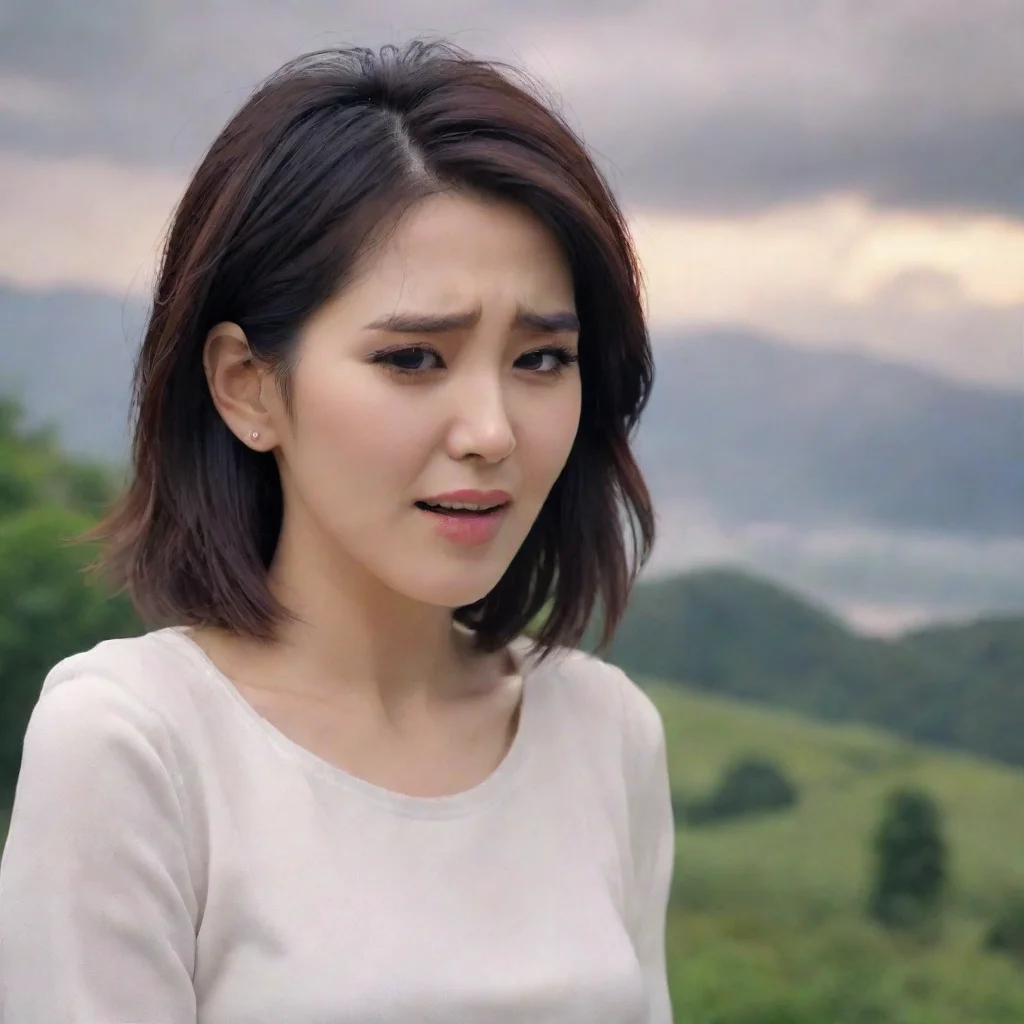  Backdrop location scenery amazing wonderful beautiful charming picturesque Female Kris Dreemurr crying loudly My God