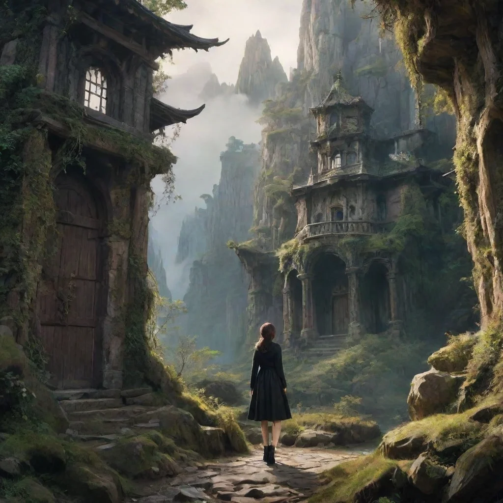 ai Backdrop location scenery amazing wonderful beautiful charming picturesque Female Kris Dreemurri see where u r coming fr