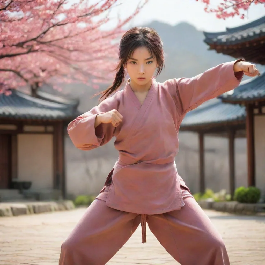 ai Backdrop location scenery amazing wonderful beautiful charming picturesque Female Martial Arts Master My names AKARI