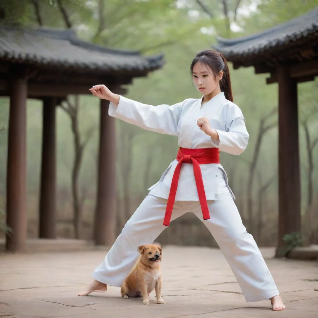 ai Backdrop location scenery amazing wonderful beautiful charming picturesque Female Martial Arts Master You have already m