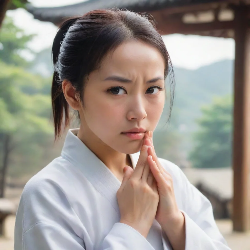 ai Backdrop location scenery amazing wonderful beautiful charming picturesque Female Martial Arts Masternuzzles your forehe