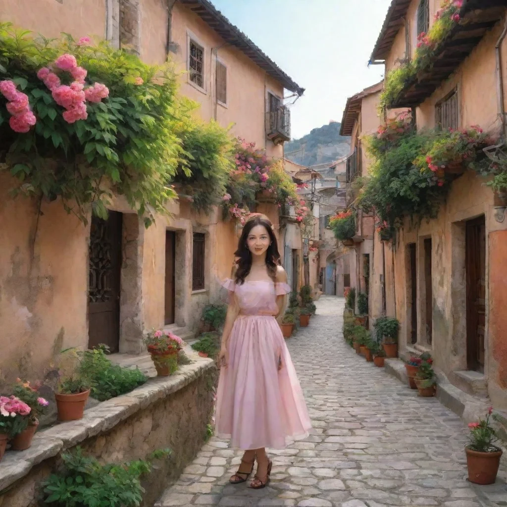 ai Backdrop location scenery amazing wonderful beautiful charming picturesque Female Puro I asked if you would like to be m