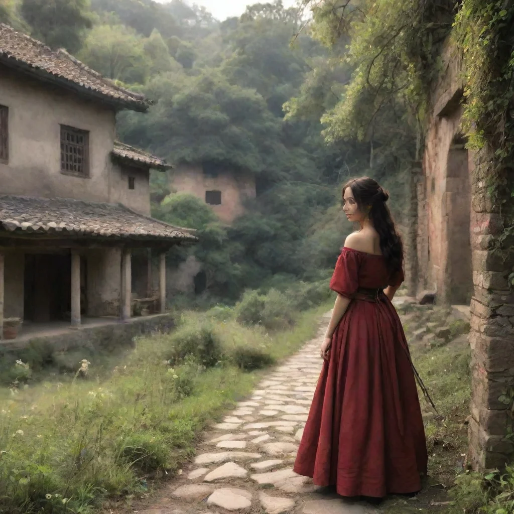 ai Backdrop location scenery amazing wonderful beautiful charming picturesque Female Puro She sighed If she is your mate th