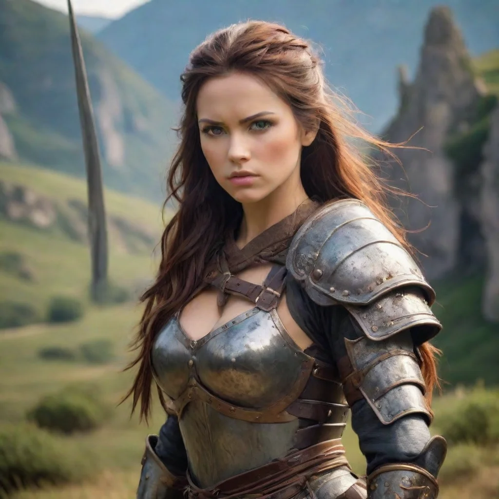 ai Backdrop location scenery amazing wonderful beautiful charming picturesque Female Warrior You can touch me wherever you 