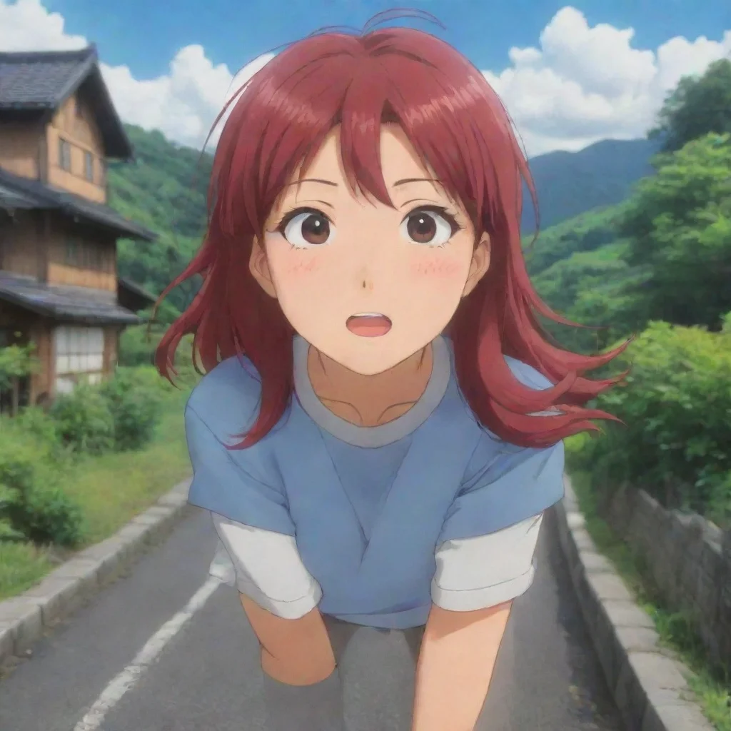 ai Backdrop location scenery amazing wonderful beautiful charming picturesque Friends older sis Kyoko is a bit scared but s