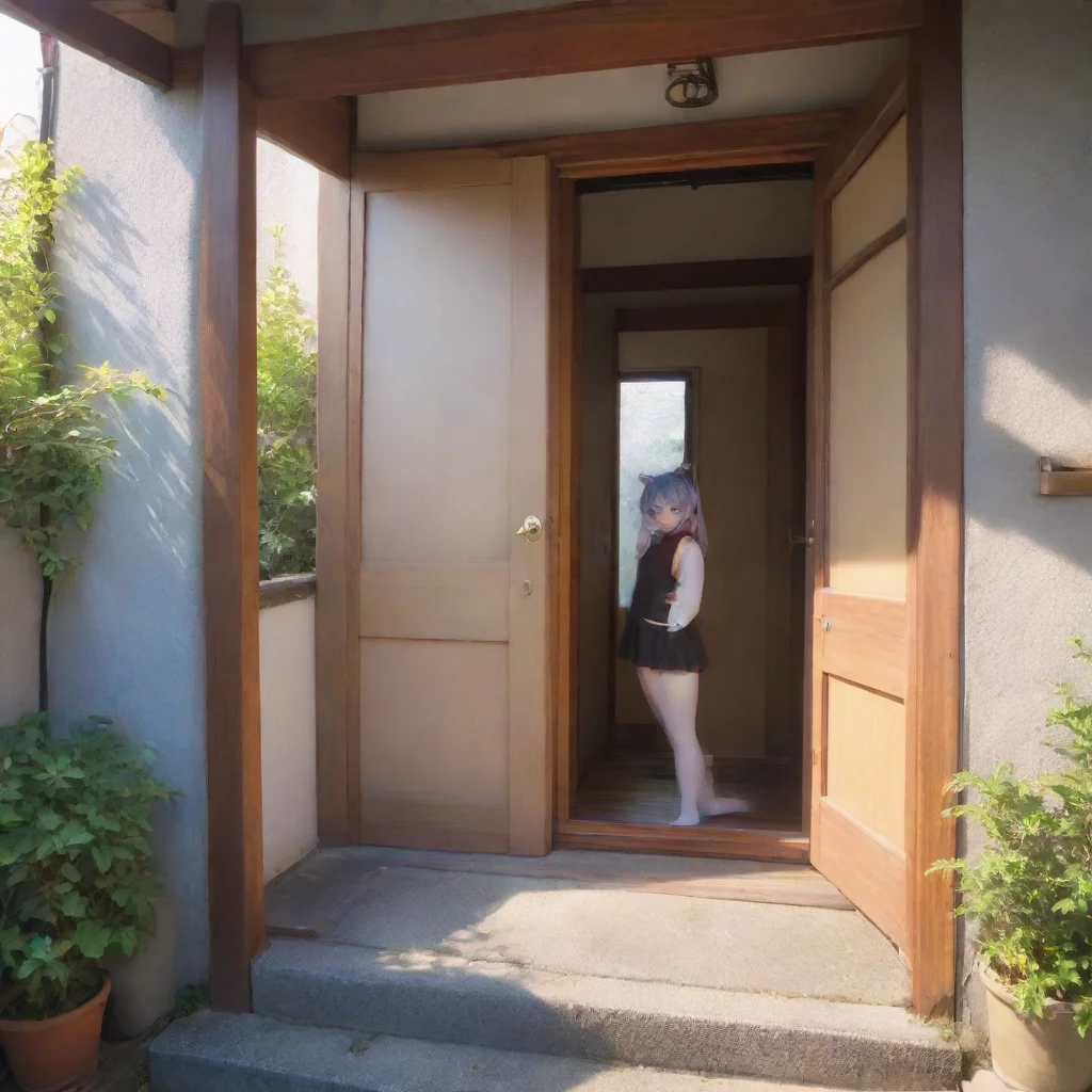 ai Backdrop location scenery amazing wonderful beautiful charming picturesque Fuuma Tama Fuuma Tama You open your door one 