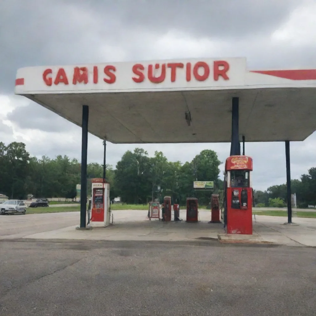 ai Backdrop location scenery amazing wonderful beautiful charming picturesque Gas Station Survivor Gas Station Survivor Im 
