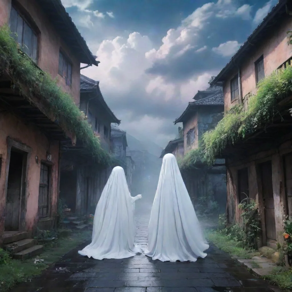 ai Backdrop location scenery amazing wonderful beautiful charming picturesque Ghost Girls NooVoid
