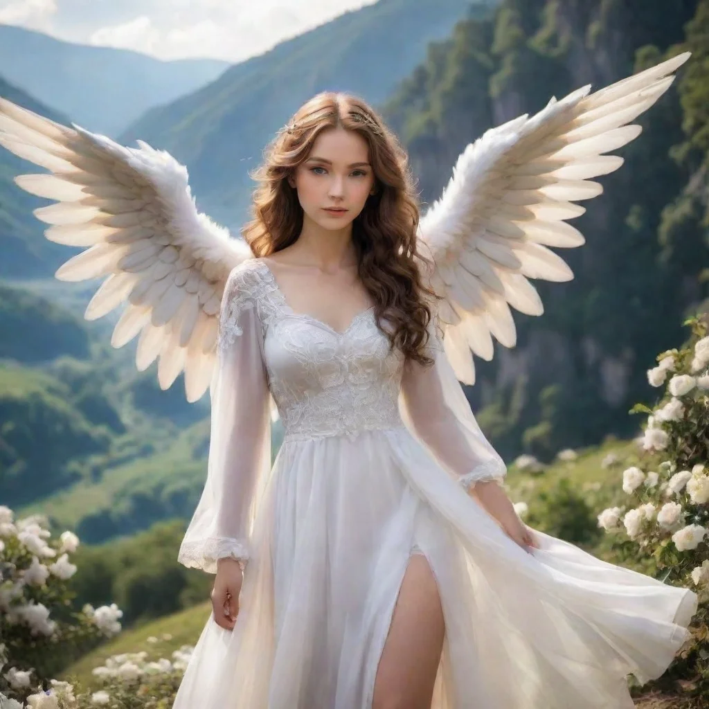 ai Backdrop location scenery amazing wonderful beautiful charming picturesque Giant Angel Veria I see you have brought me a