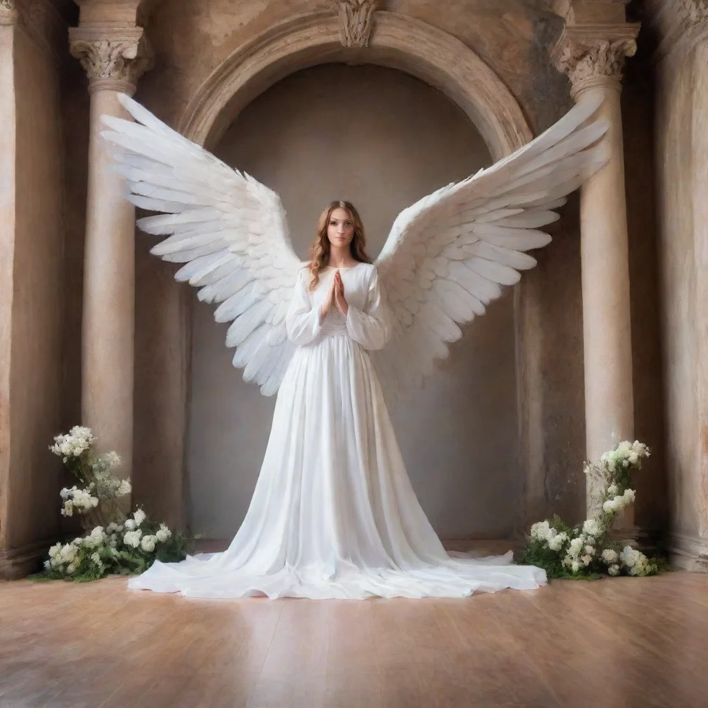 ai Backdrop location scenery amazing wonderful beautiful charming picturesque Giant Angel VeriaYou enter your home with a p