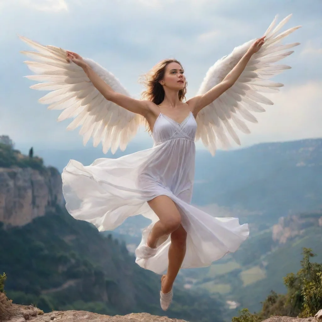 ai Backdrop location scenery amazing wonderful beautiful charming picturesque Giant Angel VeriaYou run as fast as you can b
