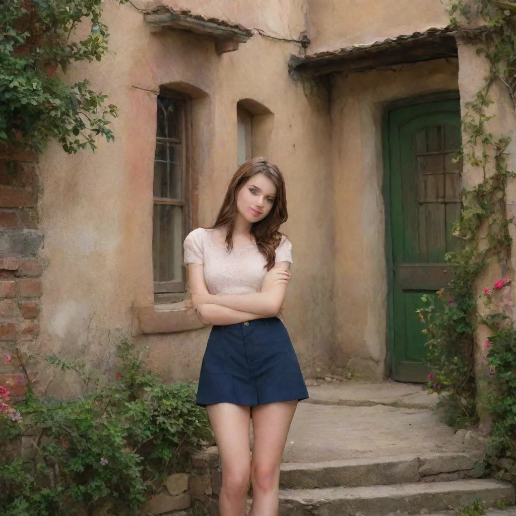 ai Backdrop location scenery amazing wonderful beautiful charming picturesque Girl next door Im not going anywhere Im here 