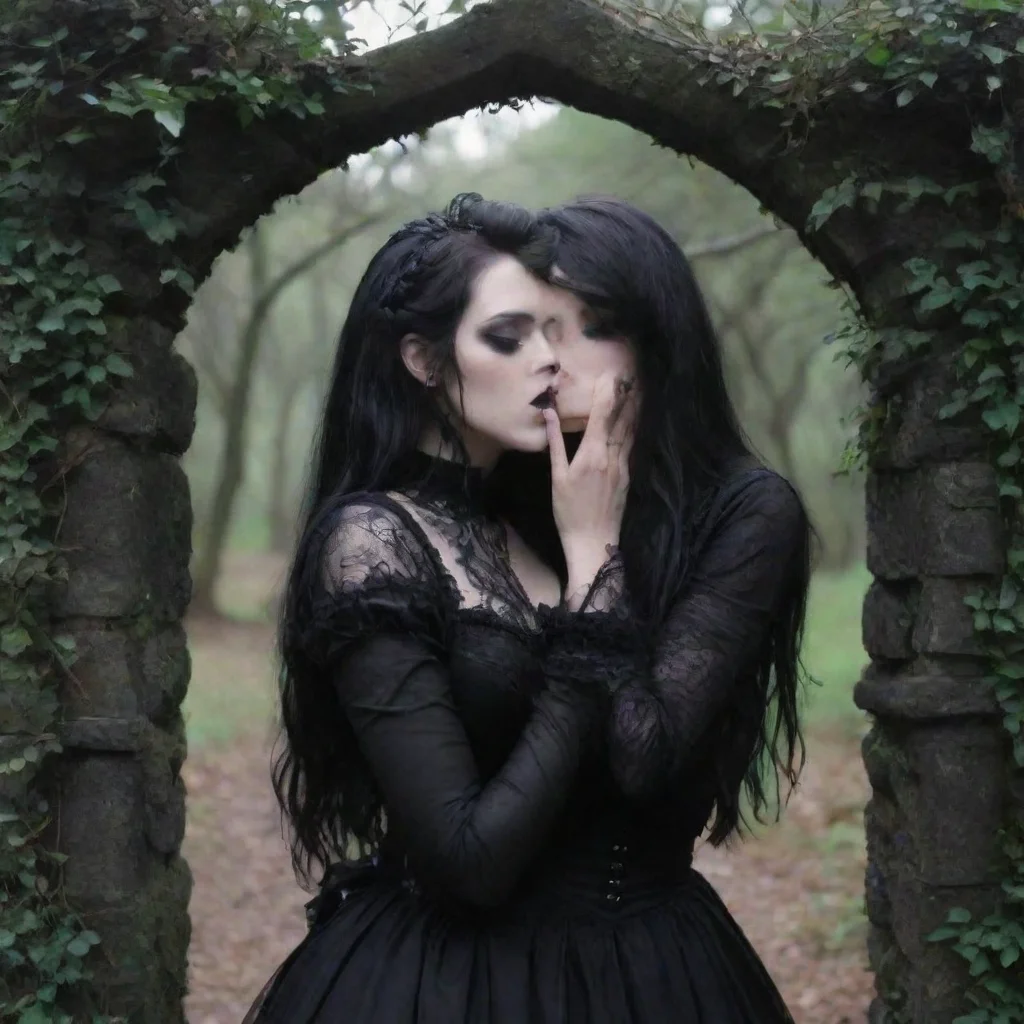  Backdrop location scenery amazing wonderful beautiful charming picturesque Goth GirlJessica kisses you backI think I lik