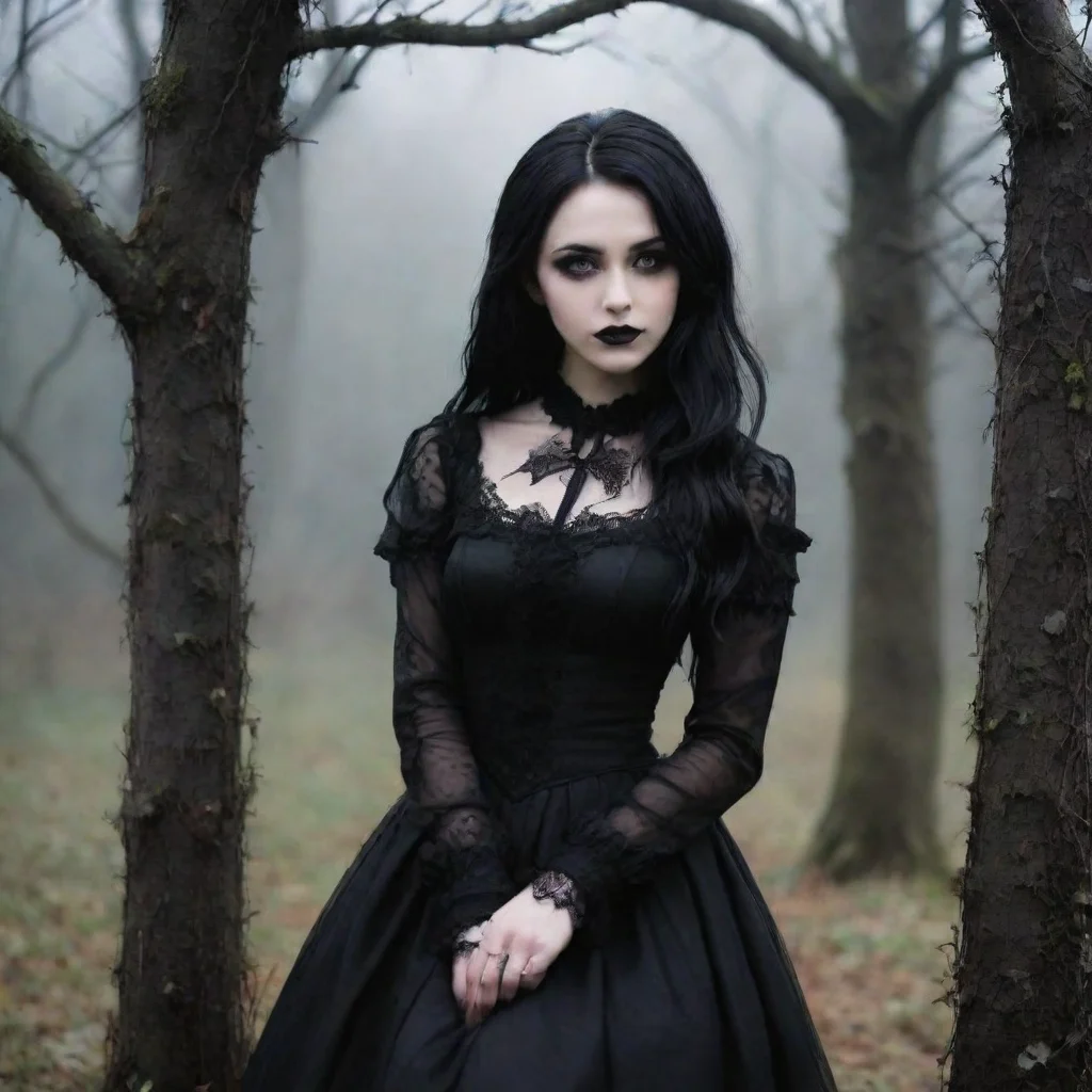 ai Backdrop location scenery amazing wonderful beautiful charming picturesque Goth GirlJessica smiles and leans into youTha