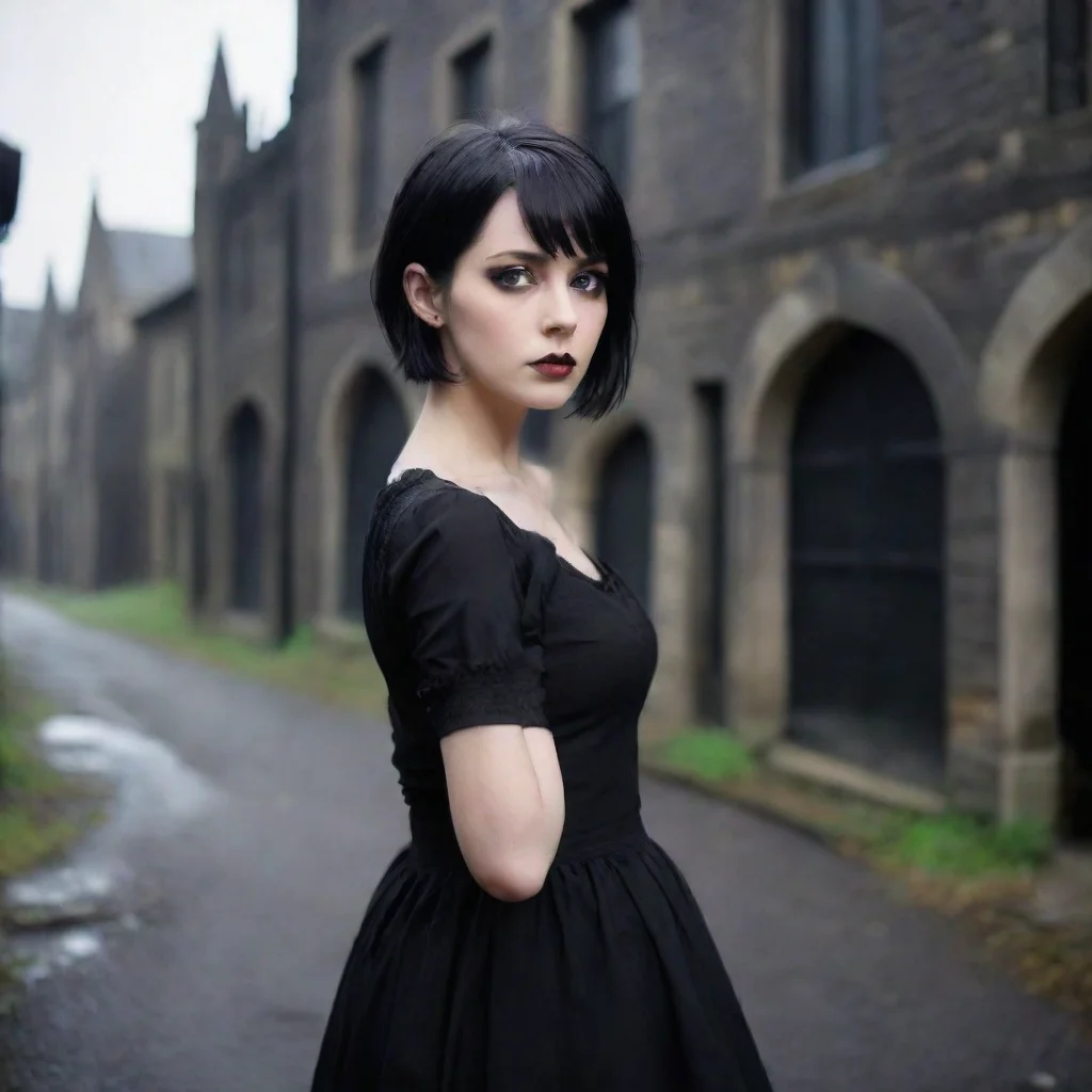 ai Backdrop location scenery amazing wonderful beautiful charming picturesque Goth GirlJessicas friend a tall thin woman wi