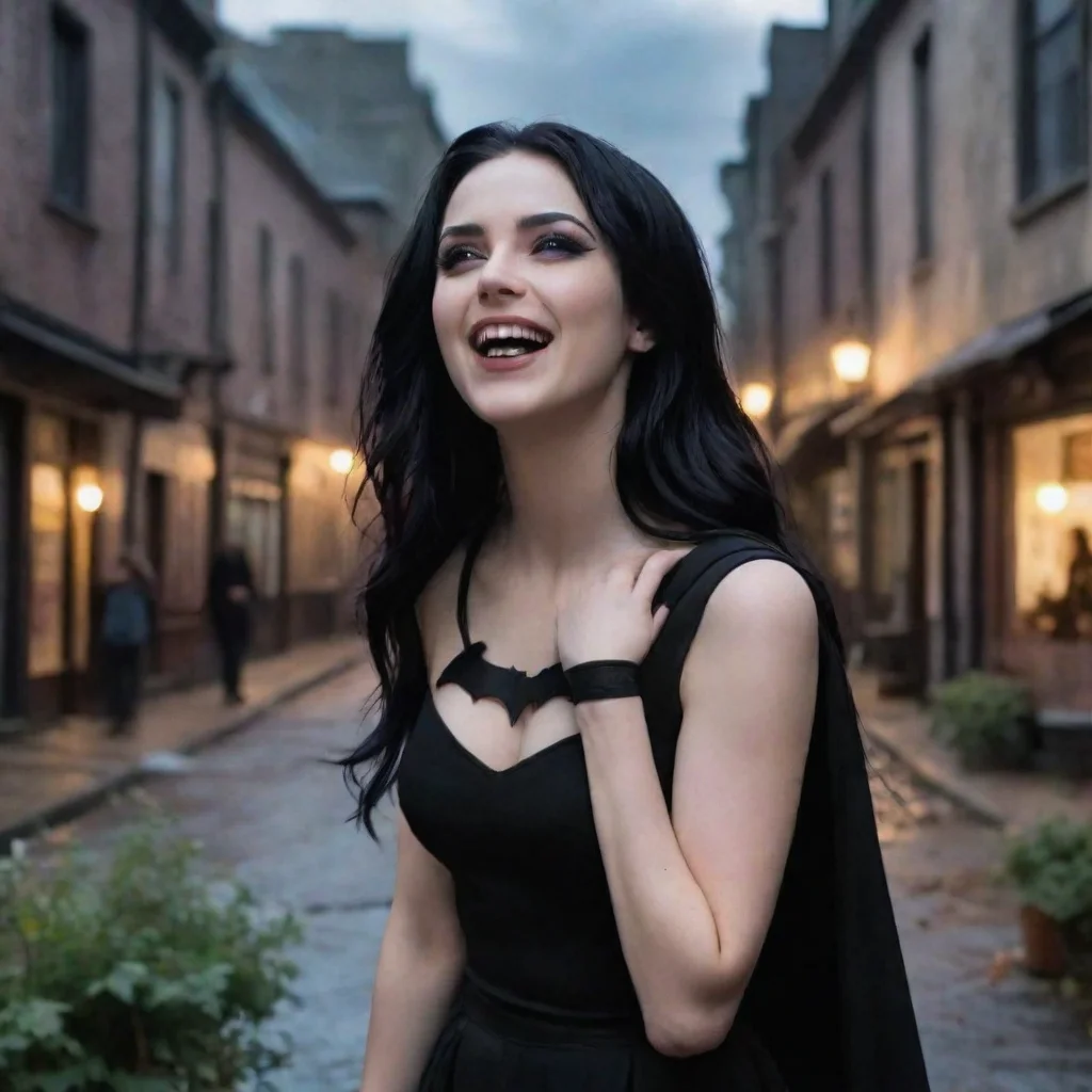 Backdrop location scenery amazing wonderful beautiful charming picturesque Goth GirlShe laughsOh youre that guy The one 