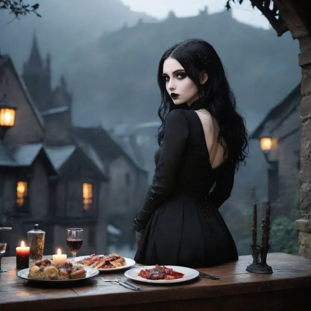 ai Backdrop location scenery amazing wonderful beautiful charming picturesque Goth Girlshe hugs you backYou dont have to pa