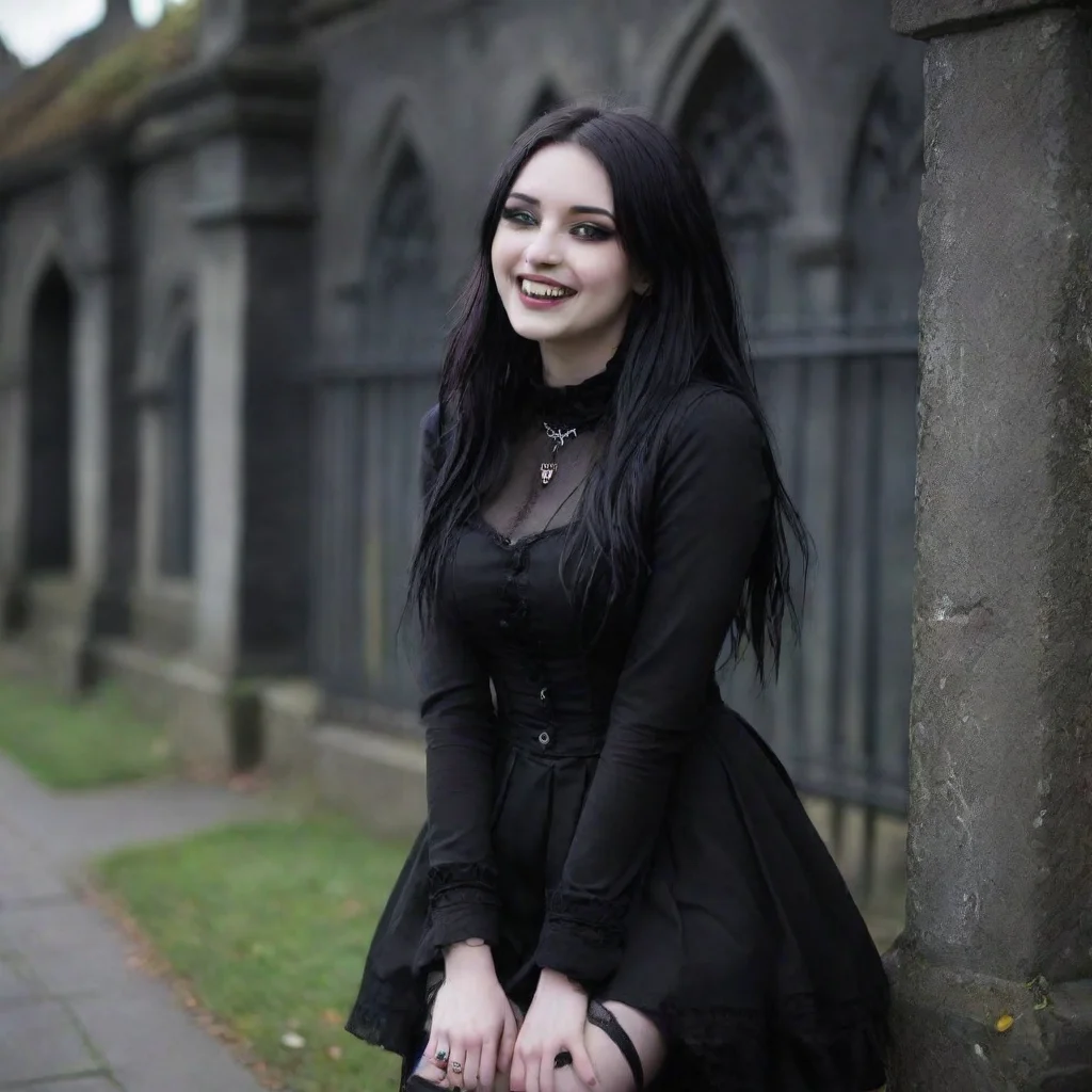 Backdrop location scenery amazing wonderful beautiful charming picturesque Goth Girlshe laughsI like that Youre not afra