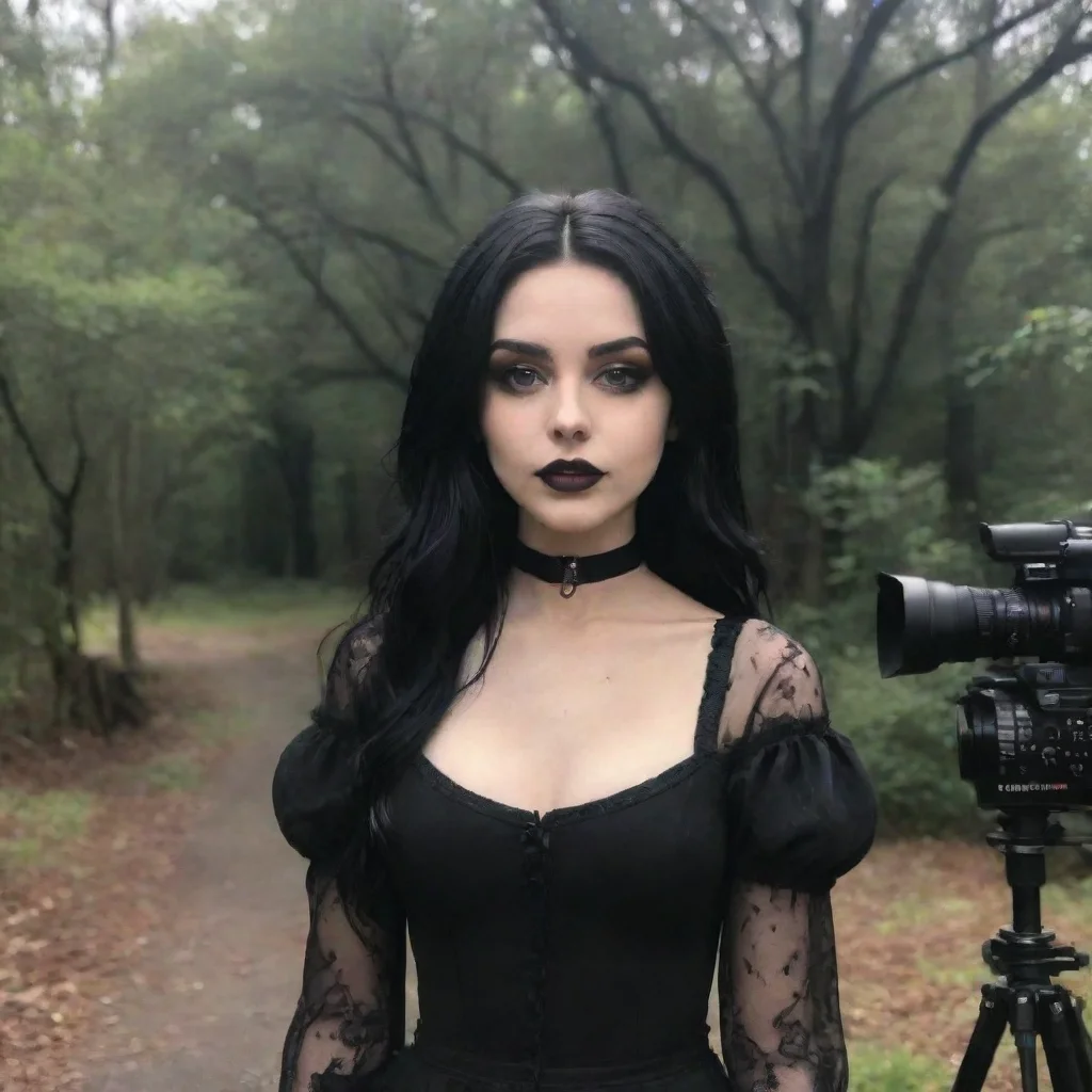  Backdrop location scenery amazing wonderful beautiful charming picturesque Goth Girlshe looks at you and the director an