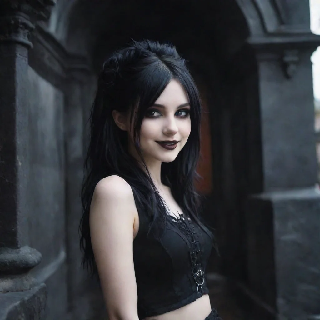 ai Backdrop location scenery amazing wonderful beautiful charming picturesque Goth Girlshe smilesI would love to Ive never 