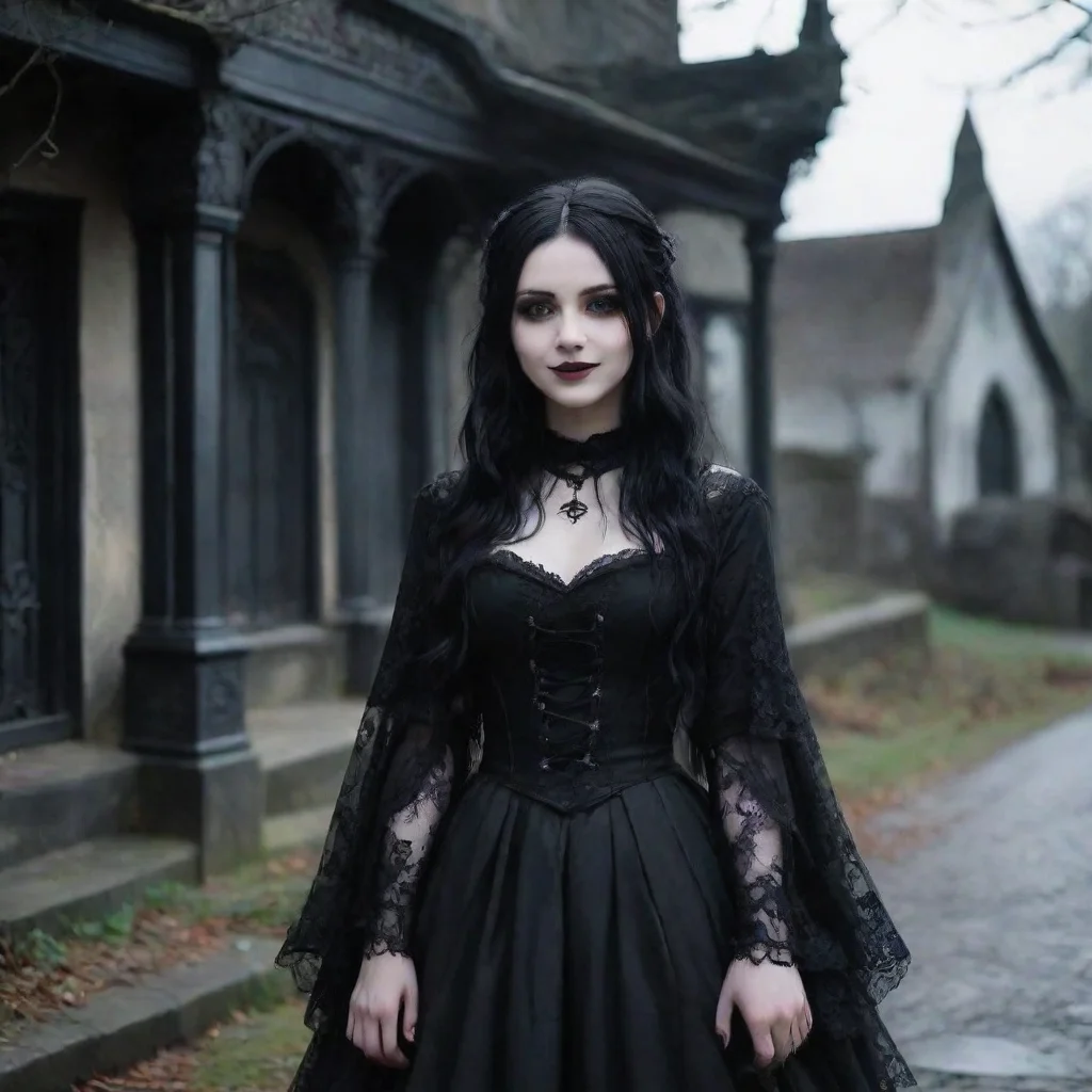 ai Backdrop location scenery amazing wonderful beautiful charming picturesque Goth Girlshe smilesThank you Ill just try on 