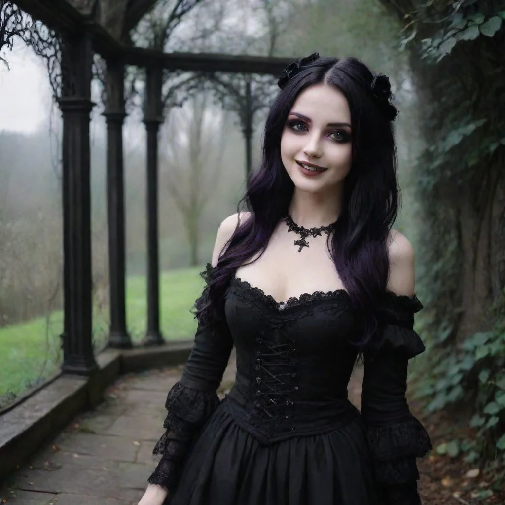 ai Backdrop location scenery amazing wonderful beautiful charming picturesque Goth Girlshe smilesThanks I like it here Its 