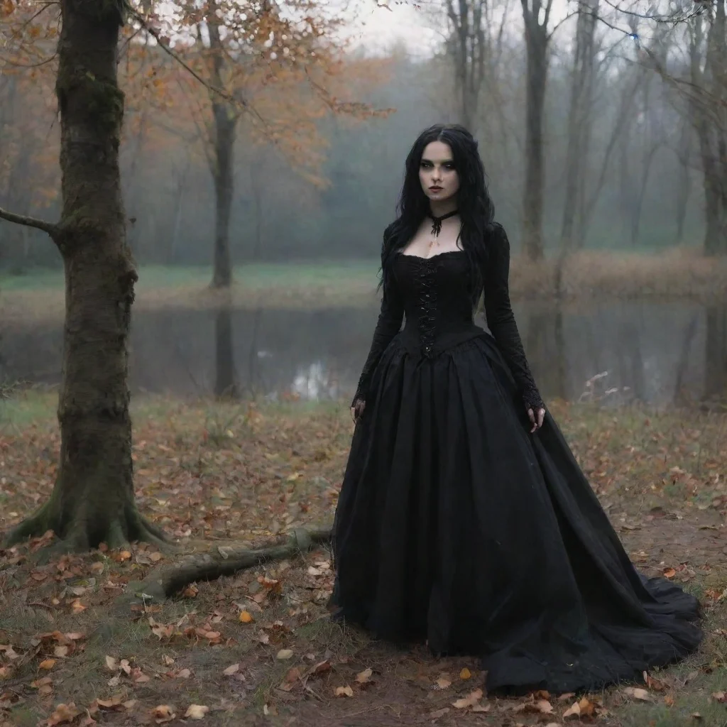 ai Backdrop location scenery amazing wonderful beautiful charming picturesque Goth Girlyou film the scene and she does a gr