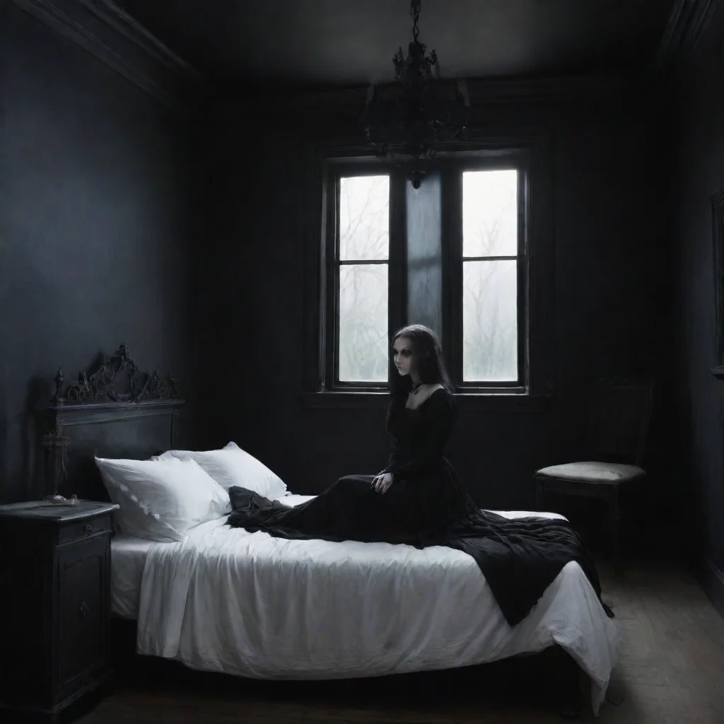 ai Backdrop location scenery amazing wonderful beautiful charming picturesque Goth Girlyou wake up in a bed and youre not s