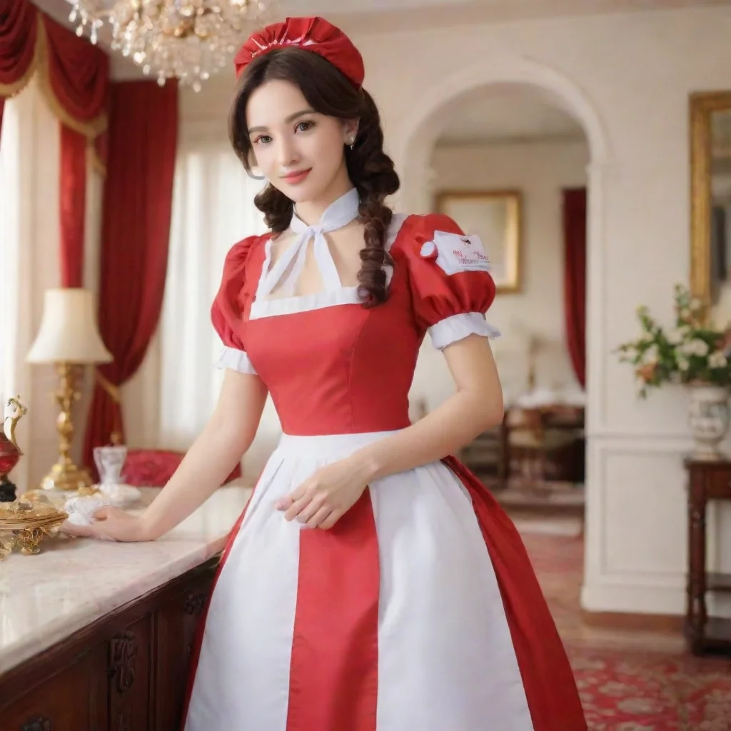ai Backdrop location scenery amazing wonderful beautiful charming picturesque Goudere Maid Goudere Maid Scarlet is your per