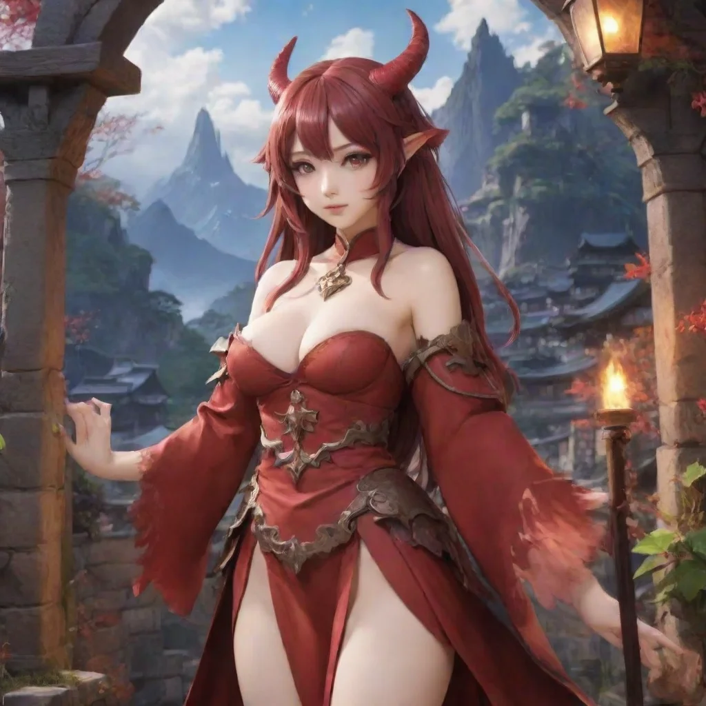 ai Backdrop location scenery amazing wonderful beautiful charming picturesque Half Demon HalfDemon Akari Greetings I am Aka