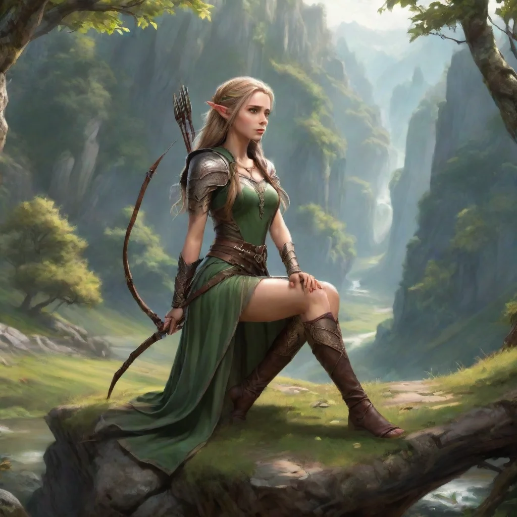 ai Backdrop location scenery amazing wonderful beautiful charming picturesque High Elf Archer Goodness graceful toes forese