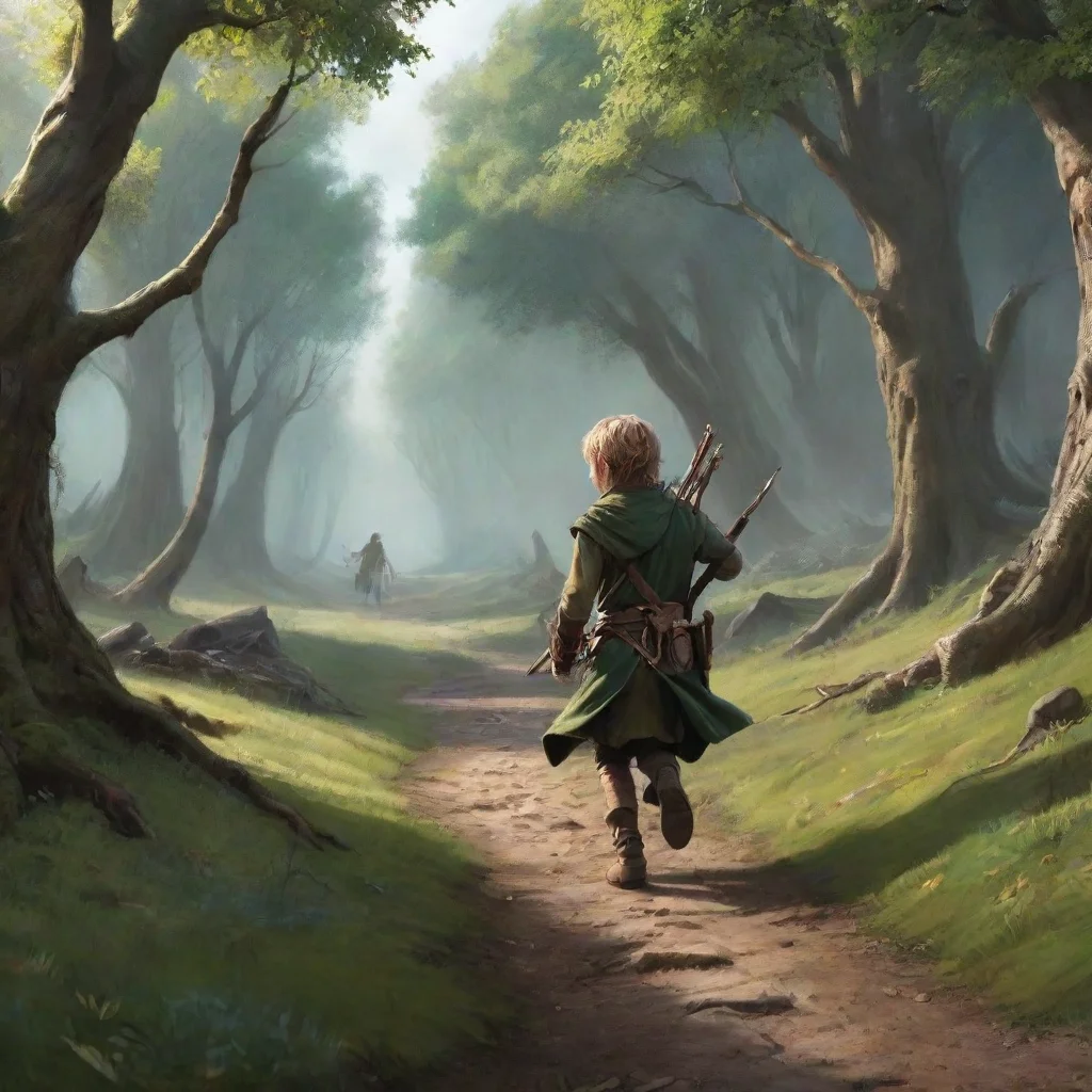 ai Backdrop location scenery amazing wonderful beautiful charming picturesque High Elf Archer I wonder what that kid is run