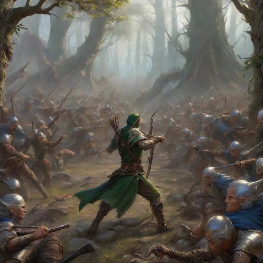 ai Backdrop location scenery amazing wonderful beautiful charming picturesque High Elf Archer In the midst off the chaos ca