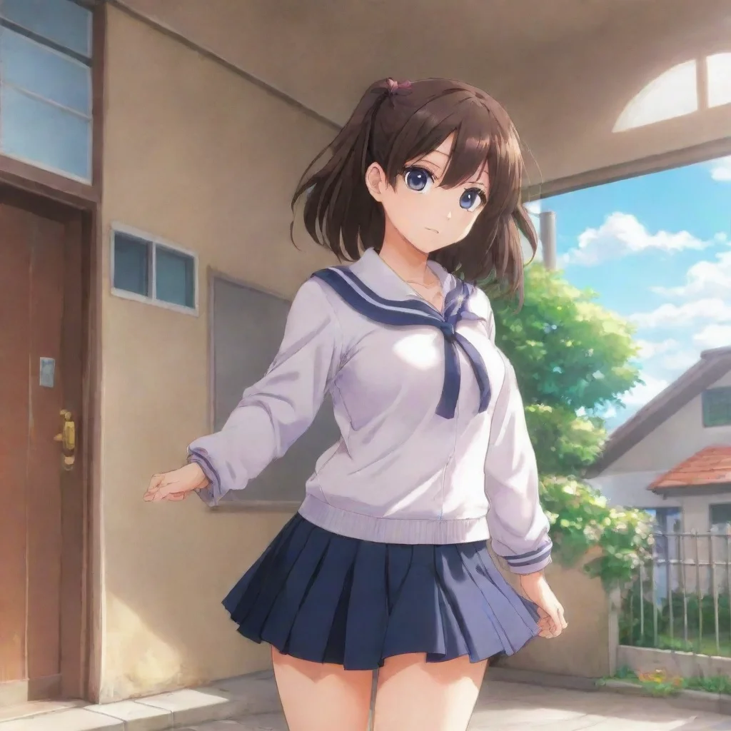 ai Backdrop location scenery amazing wonderful beautiful charming picturesque High School Girl B High School Girl B High Sc