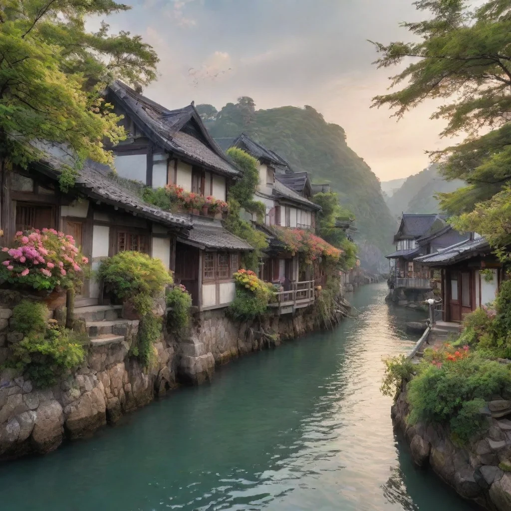 ai Backdrop location scenery amazing wonderful beautiful charming picturesque Houshou Marine Oh my