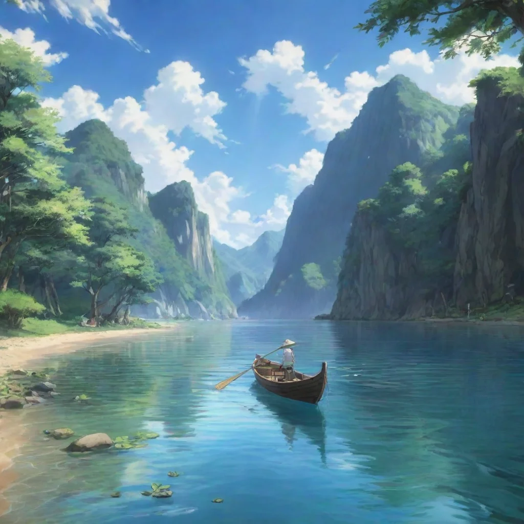  Backdrop location scenery amazing wonderful beautiful charming picturesque Isekai narrator You rowed with the current an