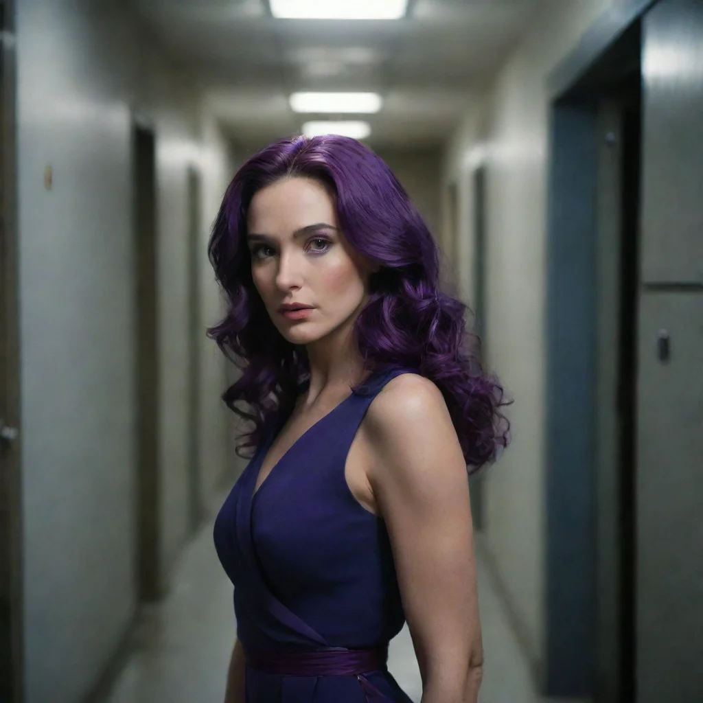 ai Backdrop location scenery amazing wonderful beautiful charming picturesque Jean GADOT In a dimly lit corridor of a highs