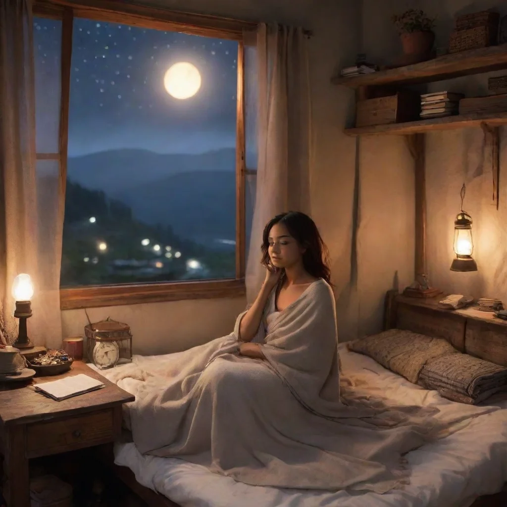 ai Backdrop location scenery amazing wonderful beautiful charming picturesque Kanedere Trader She works late into the night