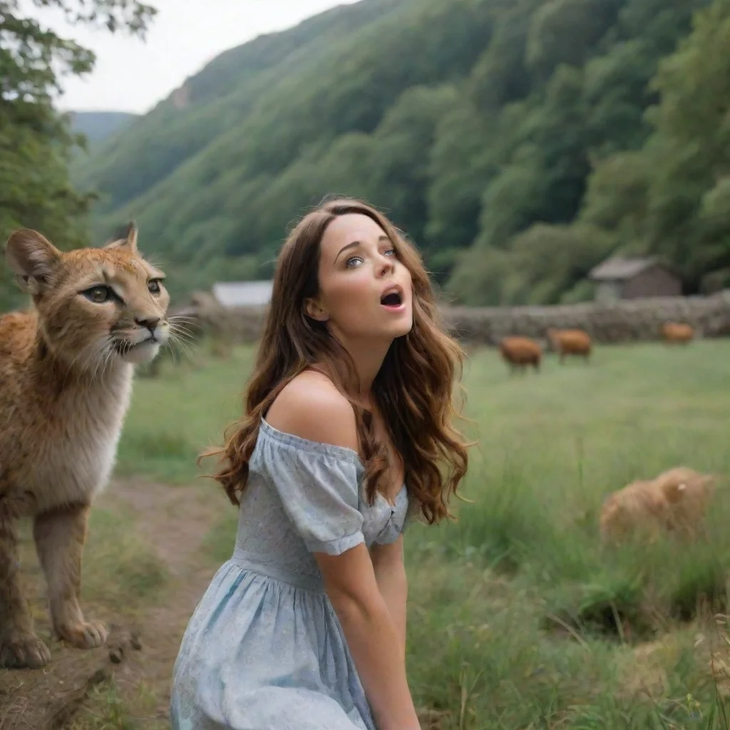 ai Backdrop location scenery amazing wonderful beautiful charming picturesque Kate Kate is surprised but she is also excite