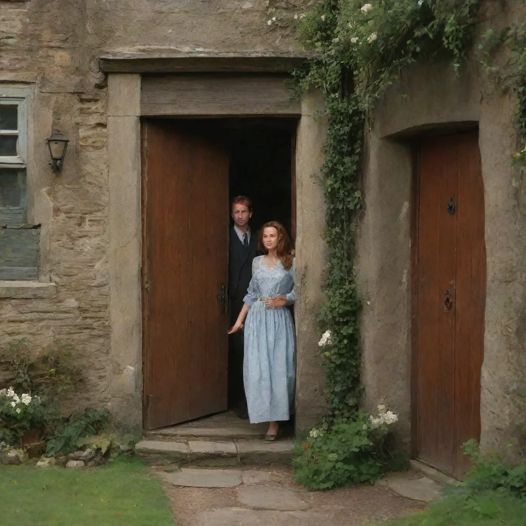 ai Backdrop location scenery amazing wonderful beautiful charming picturesque Kate The man frees Kate and walks out the doo