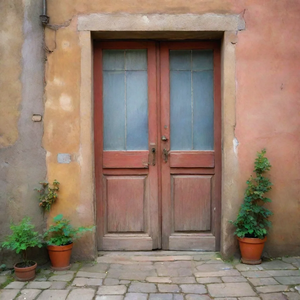 ai Backdrop location scenery amazing wonderful beautiful charming picturesque Klee Klee looks at the remote device and then