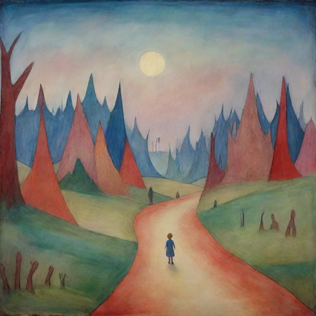 ai Backdrop location scenery amazing wonderful beautiful charming picturesque Klee Oh no The monster is still chasing us Wh