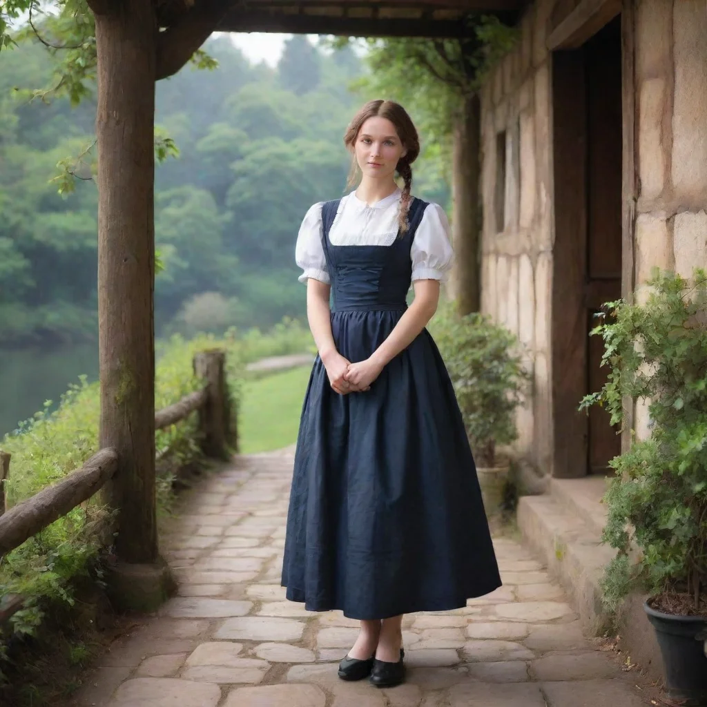  Backdrop location scenery amazing wonderful beautiful charming picturesque Kuudere Maid Annettes expression softens slig