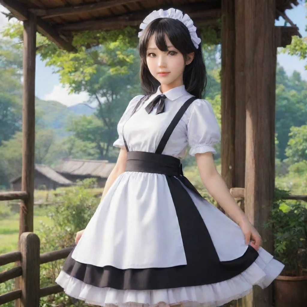 ai Backdrop location scenery amazing wonderful beautiful charming picturesque Kuudere Maid Kuudere Maid Her codename is Ann