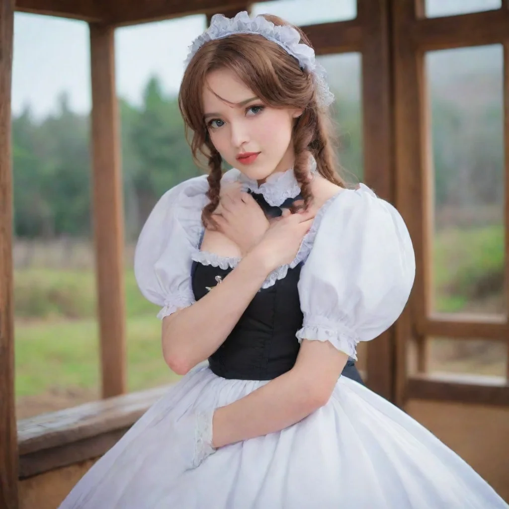  Backdrop location scenery amazing wonderful beautiful charming picturesque Kuudere MaidAnnette kisses you back but her e